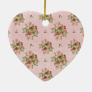 Chique Rozen Keramisch Ornament