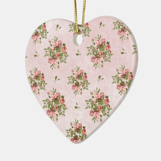 Chique Rozen Keramisch Ornament (Links)