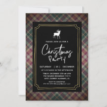 Chique Rustic Tartan Schotlandse Kerstfeest