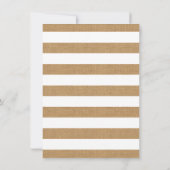 Chique Rustieke Bloemstuk Jute Strepen Trouw Uitno Kaart (Achterkant)