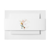 Chique rustieke Boho Wildflower bloementuin bruilo Uitnodigingen Wikkel (Voorkant Voorbeeld)