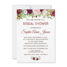 Chique Rustieke Burgundy Marsala Bloemachtige Brui