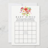  chique rustieke charme Baby shower bingo Kaart (Voorkant)