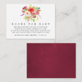  chique rustieke charme Baby shower Boek Aanvraag Informatiekaartje (Voorkant / Achterkant)