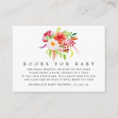  chique rustieke charme Baby shower Boek Aanvraag Informatiekaartje (Voorkant)