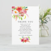  chique rustieke charme Baby shower dank u Bedankkaart (Staand voorkant)