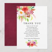  chique rustieke charme Baby shower dank u Bedankkaart (Voorkant / Achterkant)