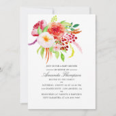 chique rustieke charme Baby shower uitnodiging (Voorkant)