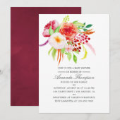 chique rustieke charme Baby shower uitnodiging (Voorkant / Achterkant)