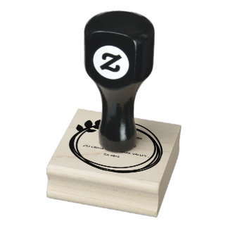 Chique Rustieke Trouw Namen Retouradres Zelf-inken Rubberstempel