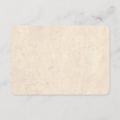 Chique Rustieke Waterverf Bloem Bruiloftsreceptie Informatiekaartje (Achterkant)