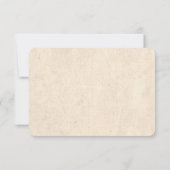 Chique rustieke Waterverf Floral Canvas Bruiloft R RSVP Kaartje (Achterkant)