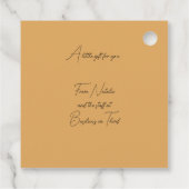 Chique Safari Print Zwart en Tan Gift Labels (Achterkant)