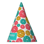 Chique Schattig Kleurrijke Sprinkle Donut Feesthoedjes (Rechts)