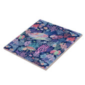 Chique schildpadkoralen tegeltje (Zijkant)