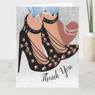 Chique Schoonheid Fashionista Blogger Glitter Beda Kaart