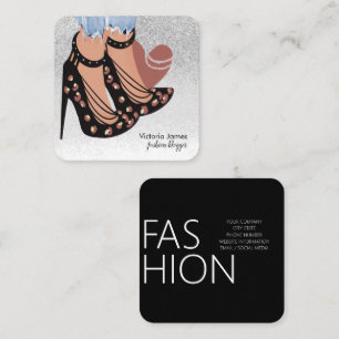 Chique Schoonheid Fashionista Blogger Planner Glit Vierkante Visitekaartje
