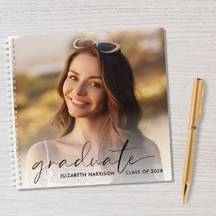 Chique Script 2 Foto Graduation Party Gastenboek Notitieboek