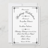 Chique Script Alles in een RSVP e-mail website bru Kaart (Voorkant)