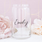 Chique Script Bachelorette bruiloft Blikvorm Glas