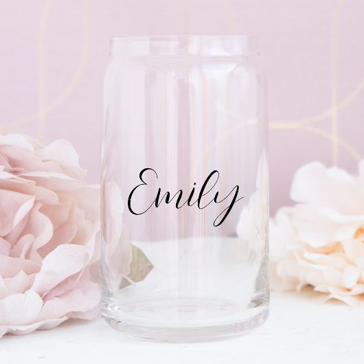 Chique Script Bachelorette bruiloft Blikvorm Glas