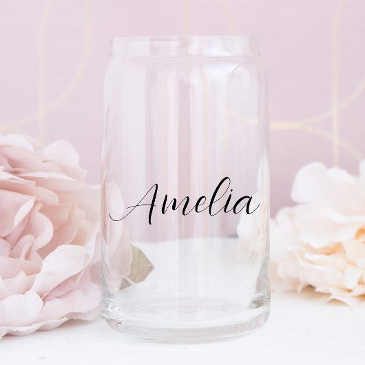 Chique Script Bachelorette bruiloft Blikvorm Glas
