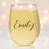 Chique Script Bachelorette Party Wijnglas Zonder Voet