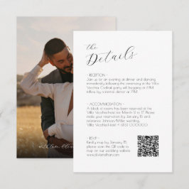 Chique Script Bruiloft rsvp en behuizing kaart