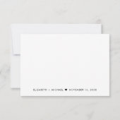 Chique Script bruiloft RSVP Kaartje (Achterkant)