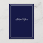 Chique script eenvoudige bruiloft website RSVP mar Informatiekaartje (Achterkant)