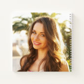 Chique Script Foto Afstudeerfeest Gastenboek Notitieboek (Achterkant)