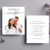 Chique Script Foto Bruiloft Uitnodiging