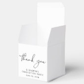 Chique Script Graduation Party Dank je Bedankdoosjes (Geopend)