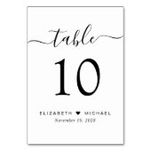 Chique Script Huwelijksreceptie Kaart (Voorkant)