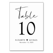 Chique Script Huwelijksreceptie Kaart (Achterkant)