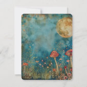 Chique script kalligrafie fee tuin een notitie van notitiekaartje (Achterkant)