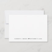 Chique Script Menu Keuze Bruiloft RSVP (Achterkant)