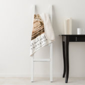 Chique Script Pas getrouwd Mr. Mrs Monogram Foto Sherpa Deken (In situ)