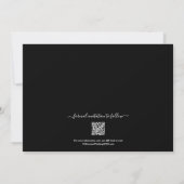 Chique Script QR Code Foto Bruiloft Save The Date (Achterkant)