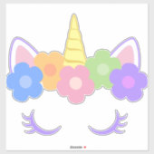 Chique Serene Eenhoorn Sticker (Vel)