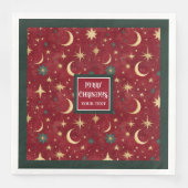 Chique servetten in waterverf cranberry rood (Voorkant)
