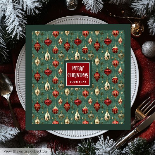 Chique  servetten in waterverf cranberry rood