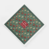 Chique  servetten in waterverf cranberry rood (Hoek)