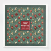 Chique  servetten in waterverf cranberry rood (Voorkant)