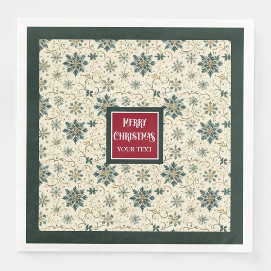 Chique servetten met antiek stijl (Voorkant)