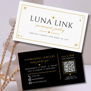 Chique Sieradenkunstenaar Permanente Sieraden Mini Visitekaartje