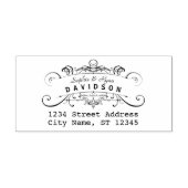Chique Siervormgeving Maak Je Eigen Retouradres Zelfinktende Stempel (Design)