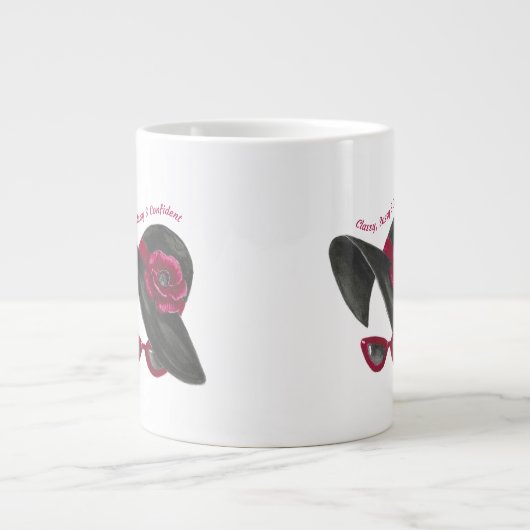 Chique Silhouet Grote Koffiekop (Voorkant)