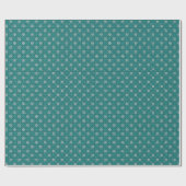 Chique Smaragd Bloemmotief Cadeaupapier (Vlak)