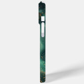Chique Smaragdgroene Malachiet Gouden Glitter Desi Case-Mate iPhone Case (Achterkant / Links)